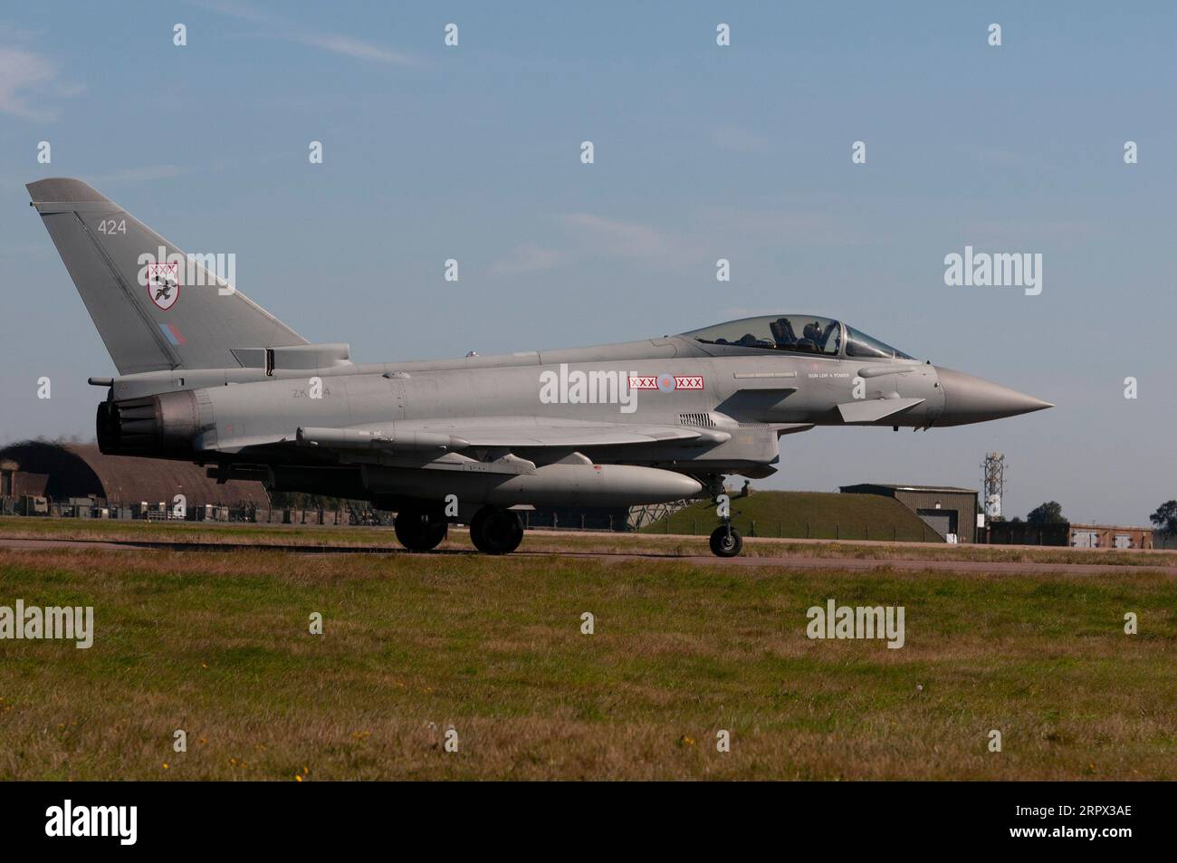 Coningsby, UK. 5th Sep, 2023. RAF Typhoon aircraft practicing at RAF