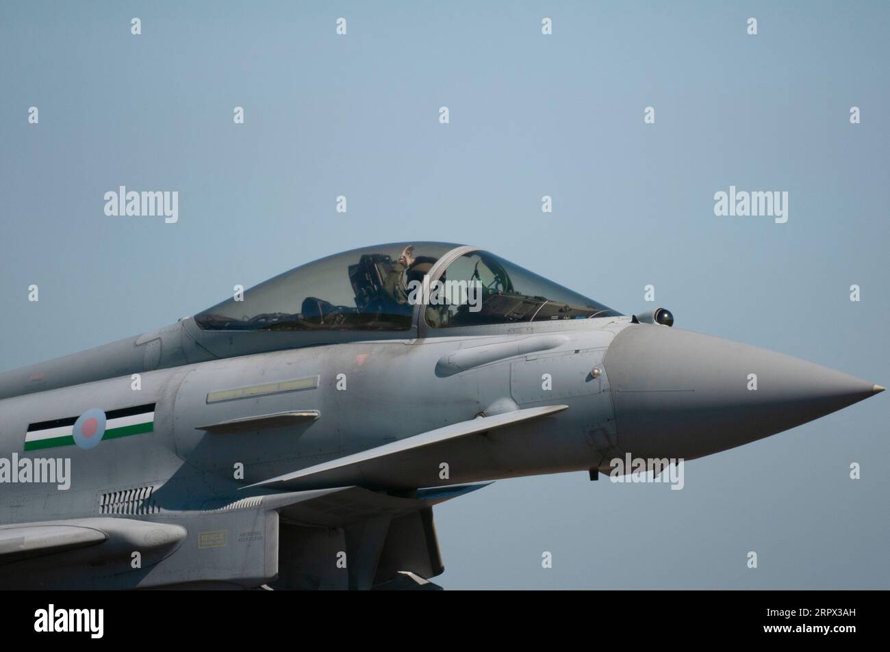 Coningsby, UK. 5th Sep, 2023. RAF Typhoon aircraft practicing at RAF