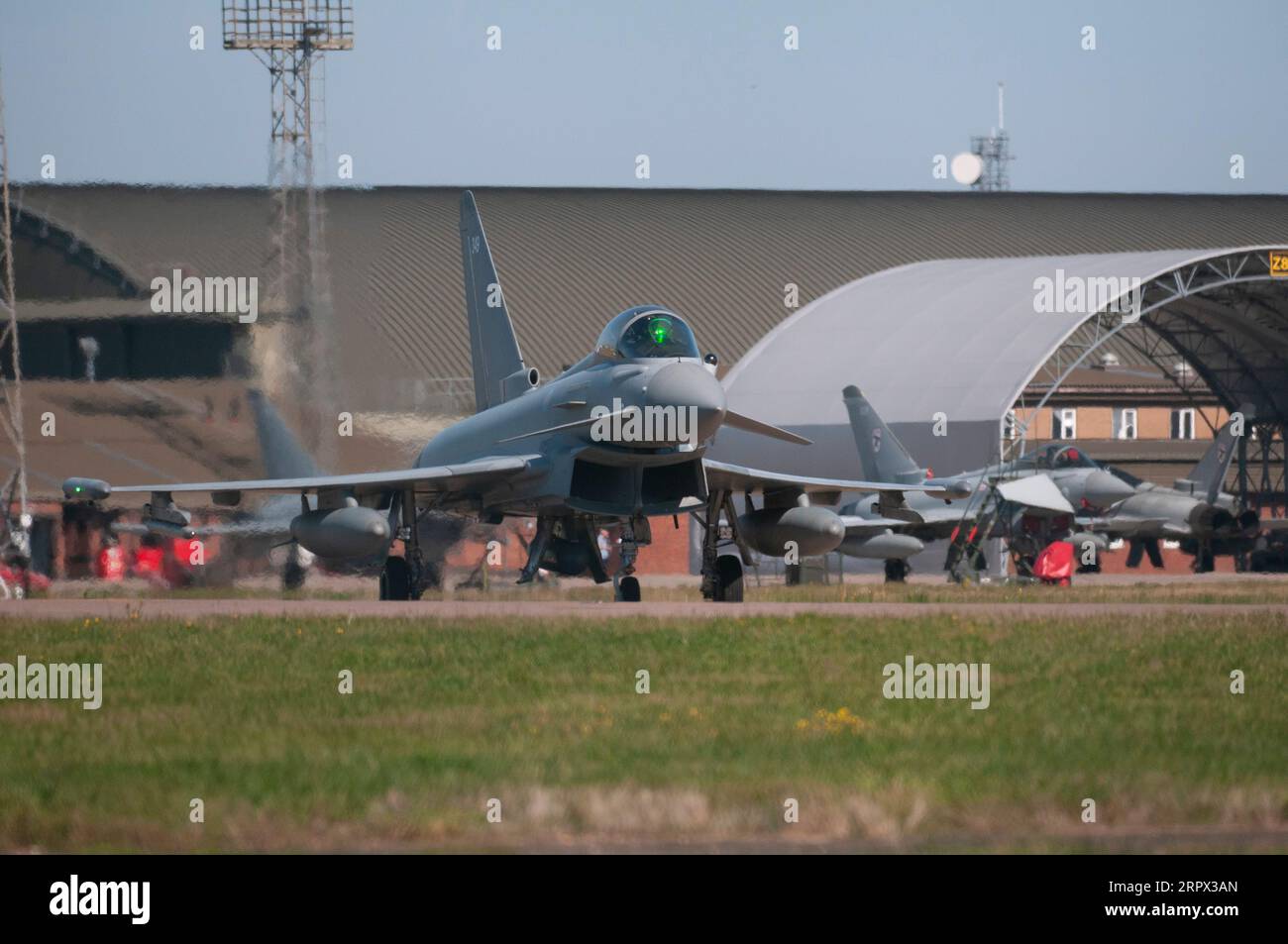Coningsby, UK. 5th Sep, 2023. RAF Typhoon aircraft practicing at RAF