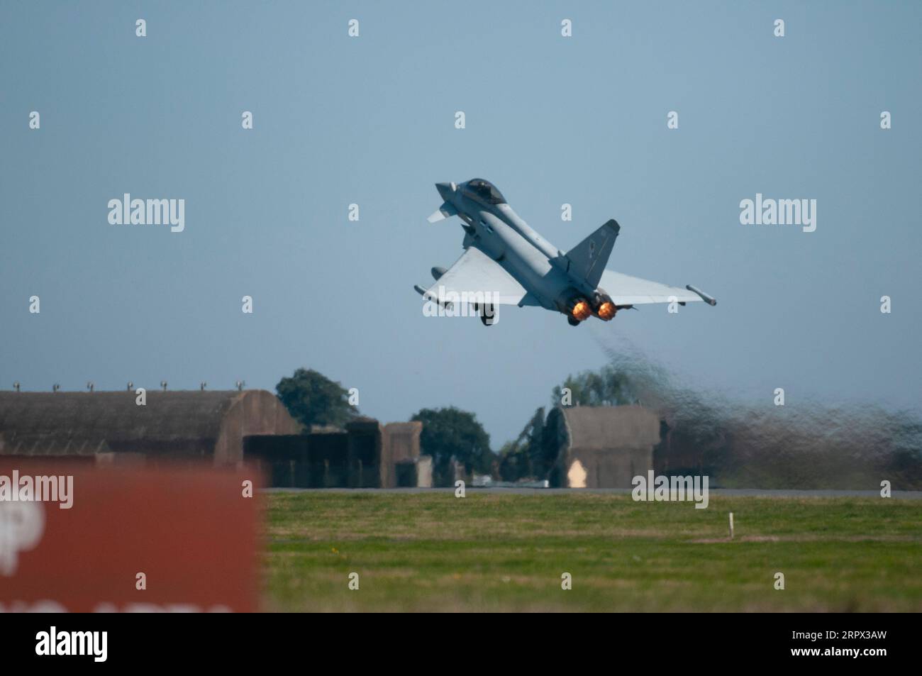 Coningsby, UK. 5th Sep, 2023. RAF Typhoon aircraft practicing at RAF