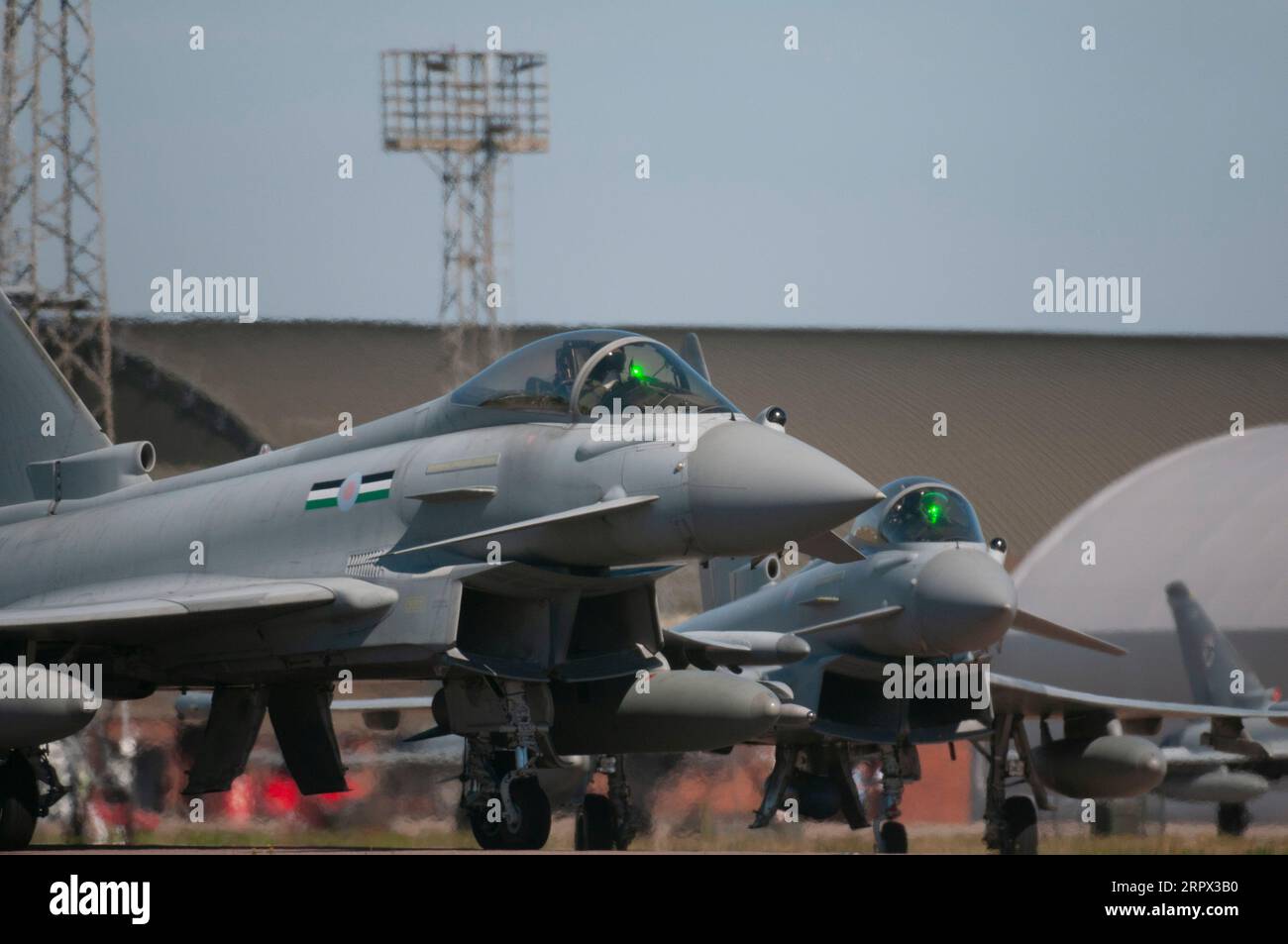 Coningsby, UK. 5th Sep, 2023. RAF Typhoon aircraft practicing at RAF