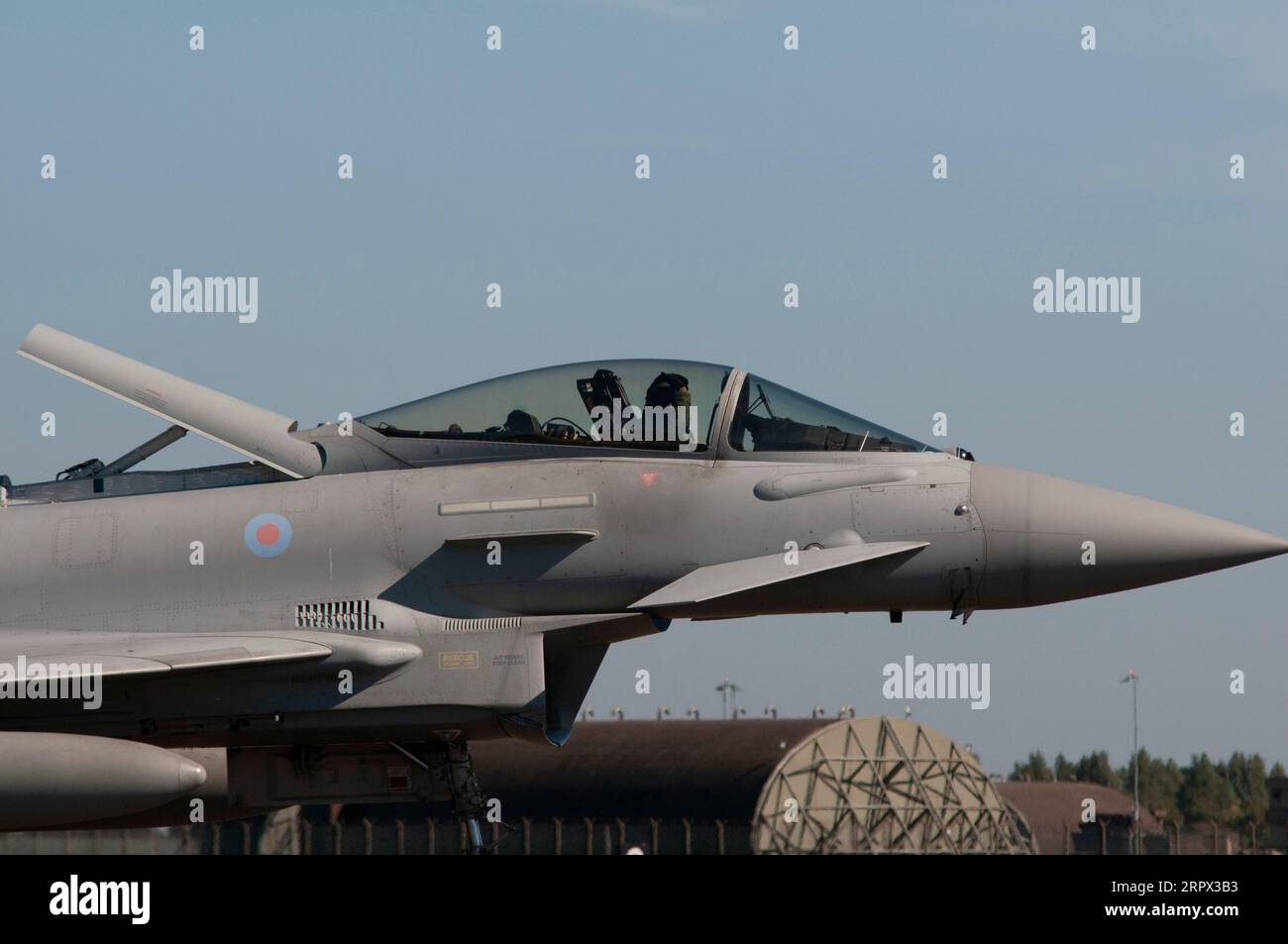 Coningsby, UK. 5th Sep, 2023. RAF Typhoon aircraft practicing at RAF