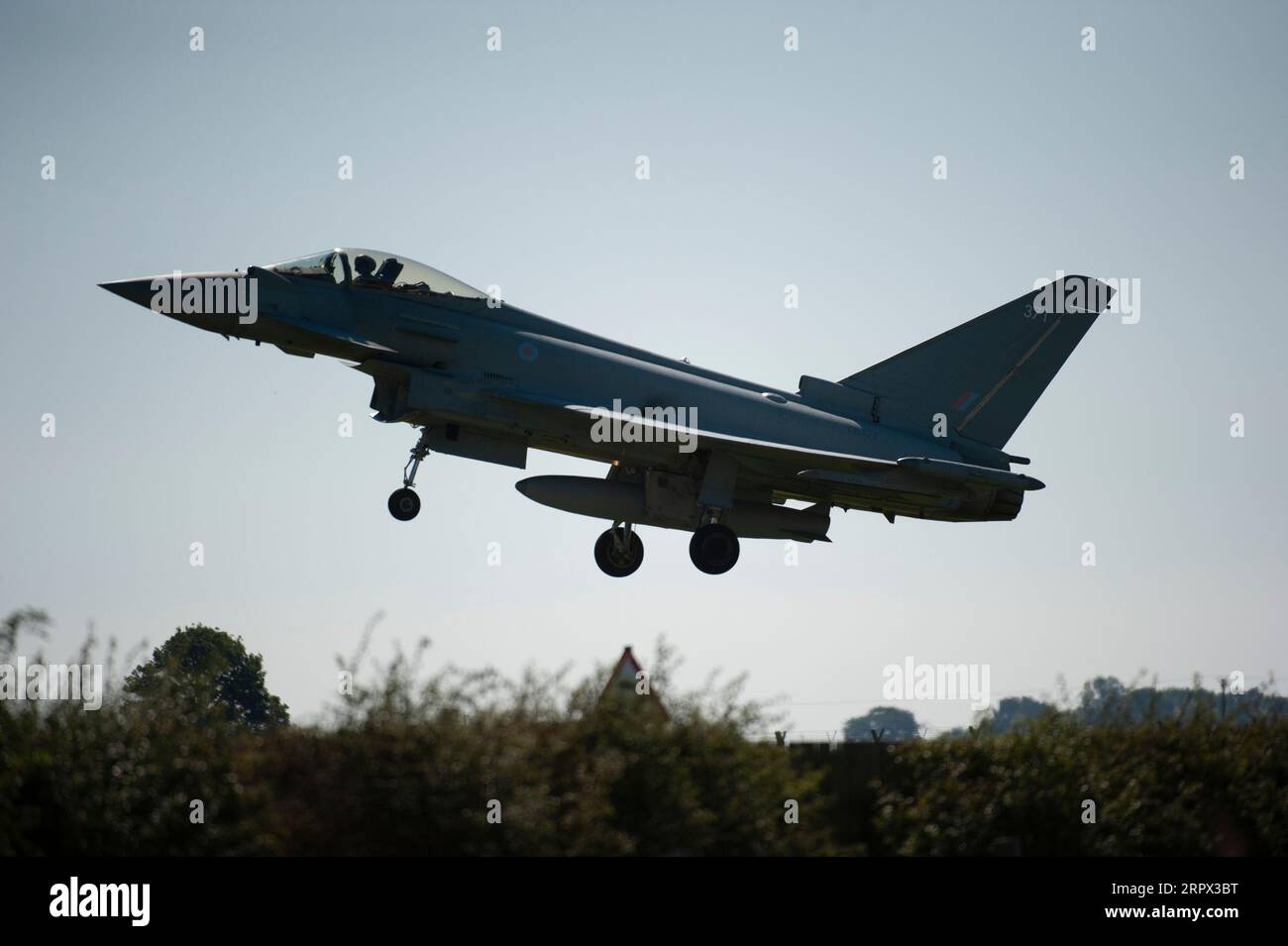 Coningsby, UK. 5th Sep, 2023. RAF Typhoon aircraft practicing at RAF