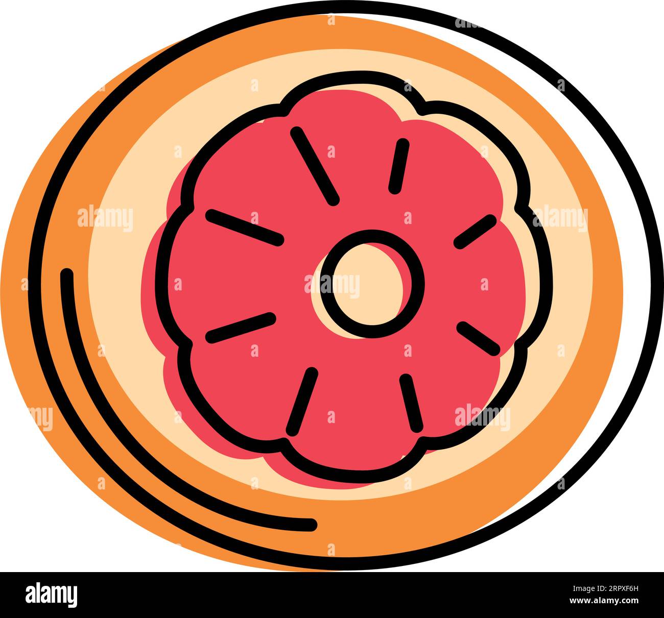 Half mangosteen icon Cut Out Stock Images Pictures Alamy