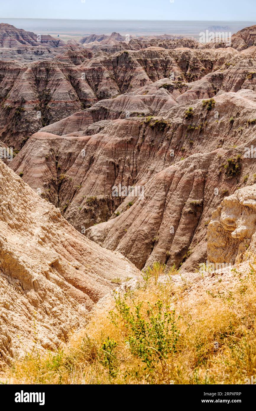 White River Valley Overlook; Badlands National Park; South Dakota; USA ...