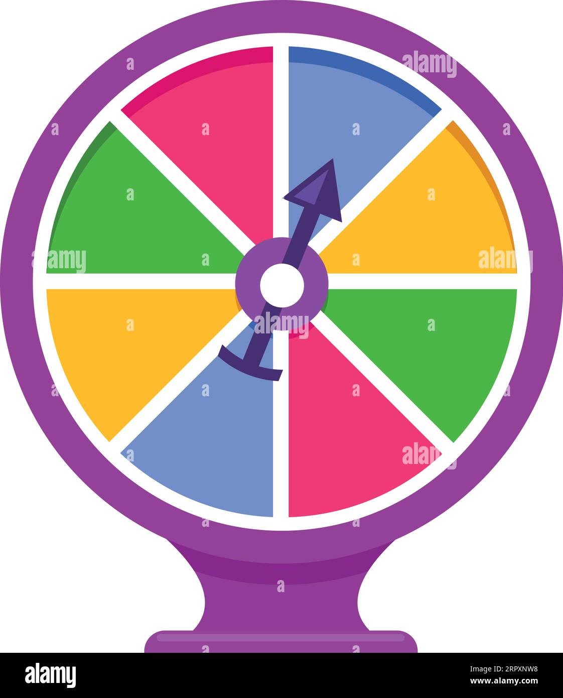 Color spin wheel. Roulette icon. Prize circle Stock Vector Image & Art