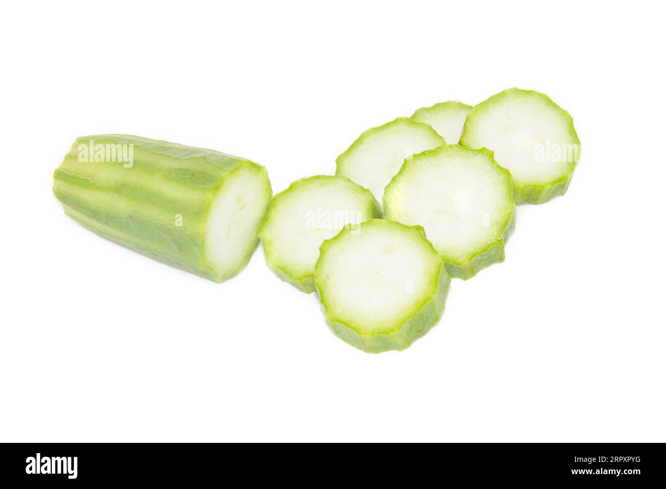 Japanese Cucumber in the background isolation Stock Photo