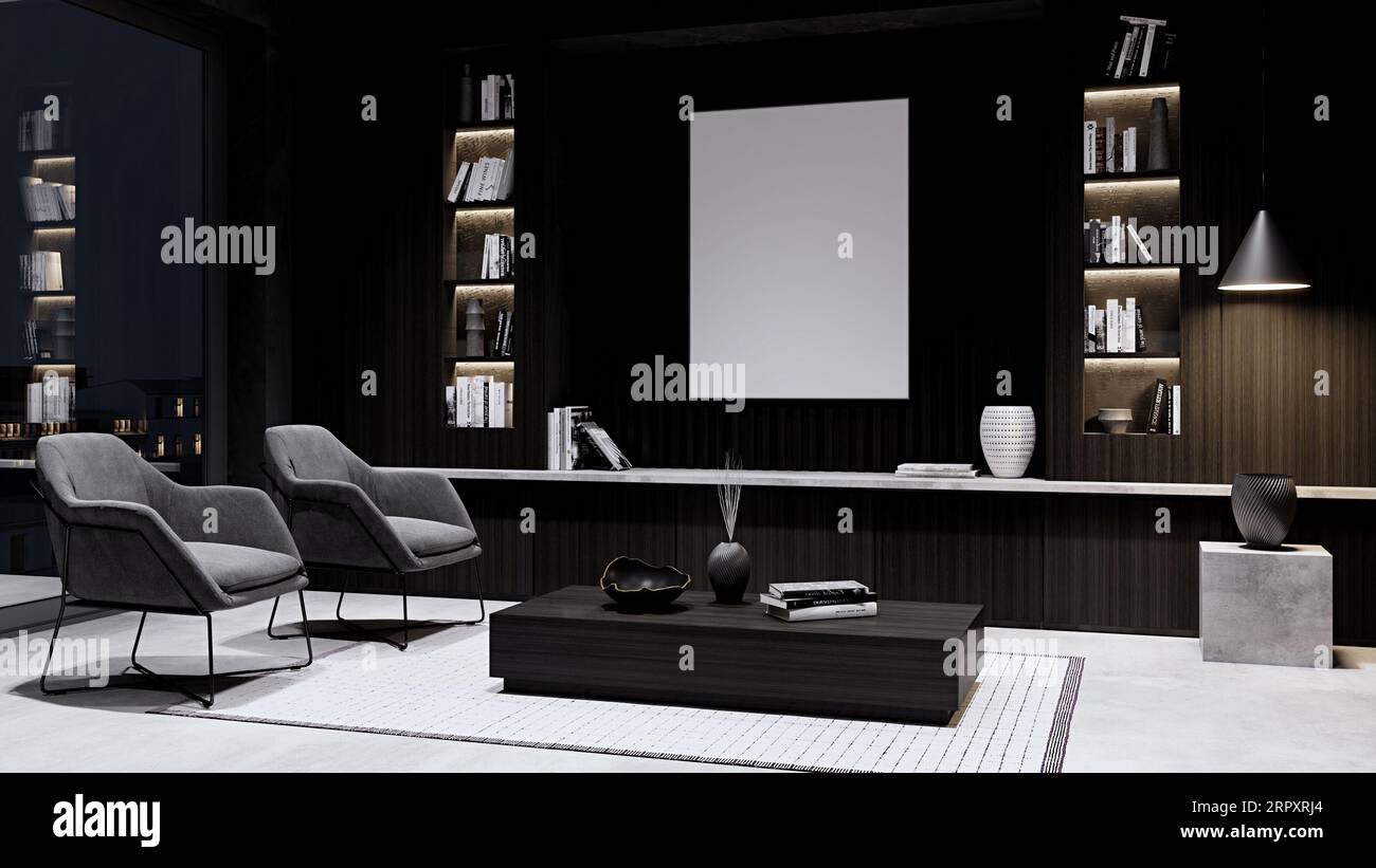 Modern office interior design Stock Photo - Alamy