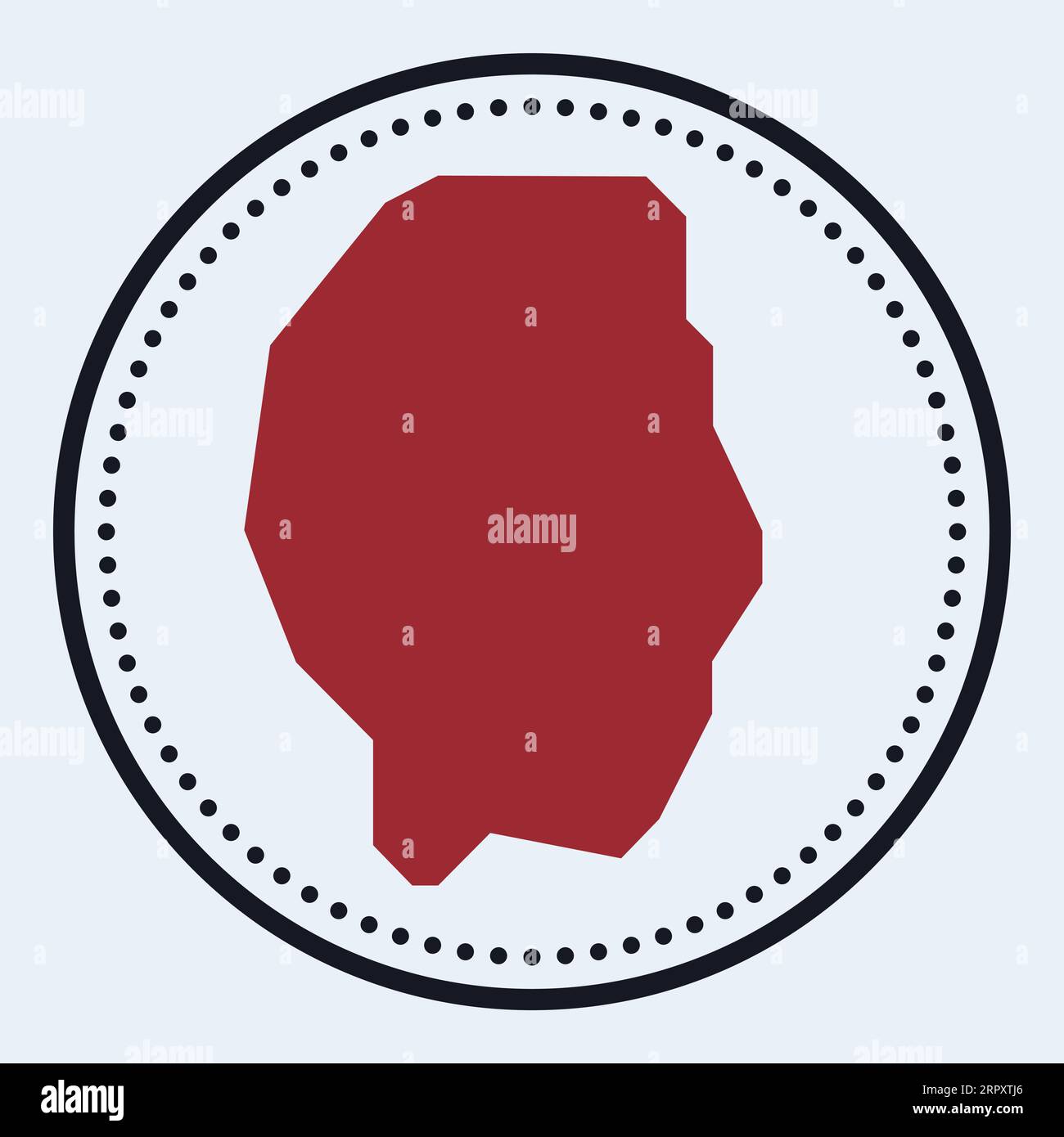 Gili Trawangan round stamp. Round logo with island map and title ...
