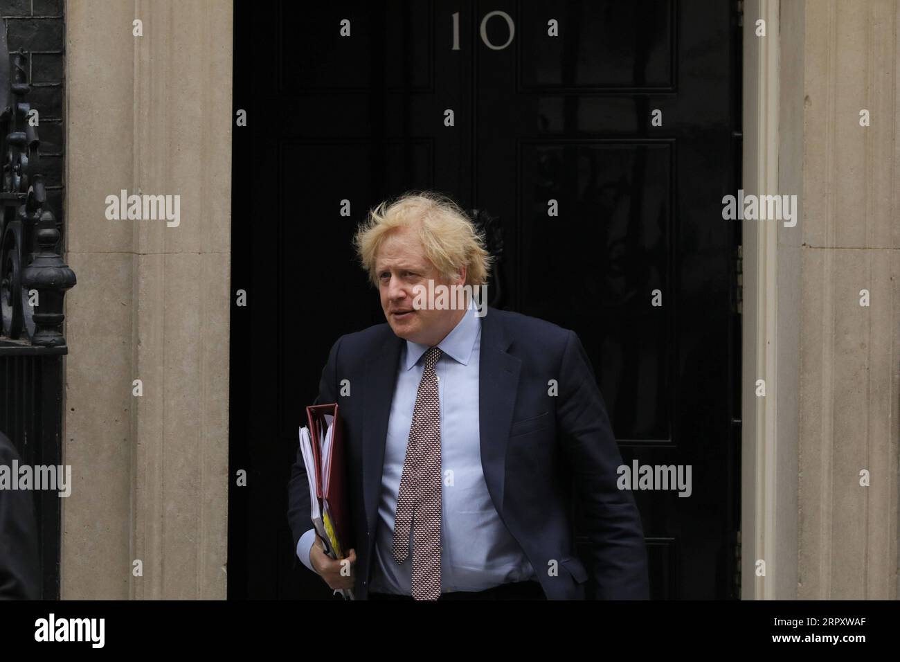 200603 -- LONDON, June 3, 2020 Xinhua -- British Prime Minister Boris Johnson leaves 10 Downing Street for Prime Minister s Questions at the House of Commons in London, Britain on June 3, 2020. Photo by Tim Ireland/Xinhua BRITAIN-LONDON-BORIS JOHNSON-PMQ PUBLICATIONxNOTxINxCHN Stock Photo