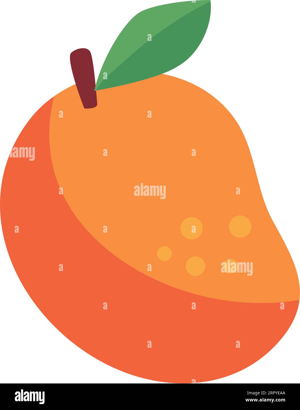 mango fresh fruit icon Stock Vector Image & Art - Alamy