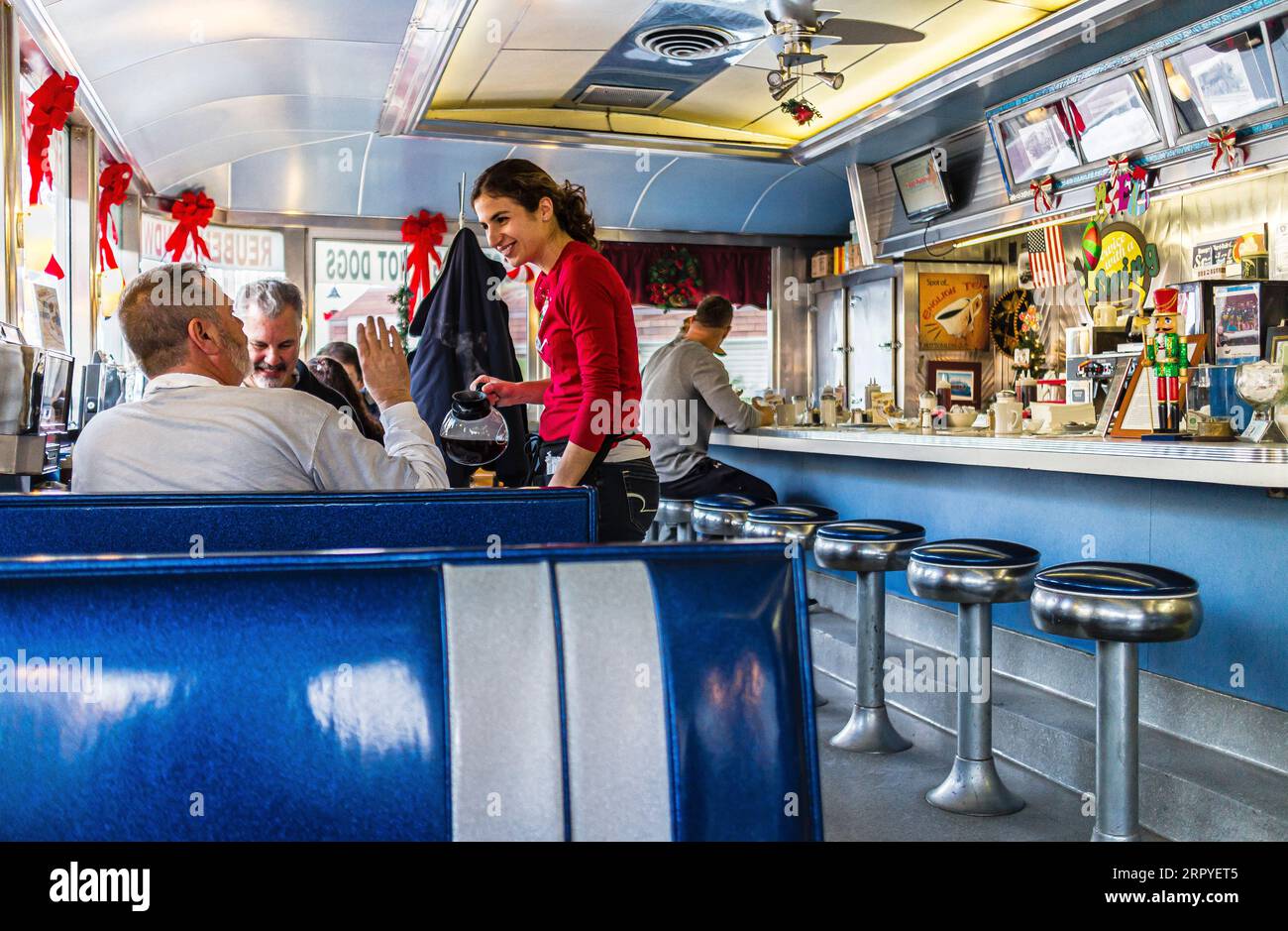 Main Street Diner Plainville, Connecticut, USA Stock Photo - Alamy