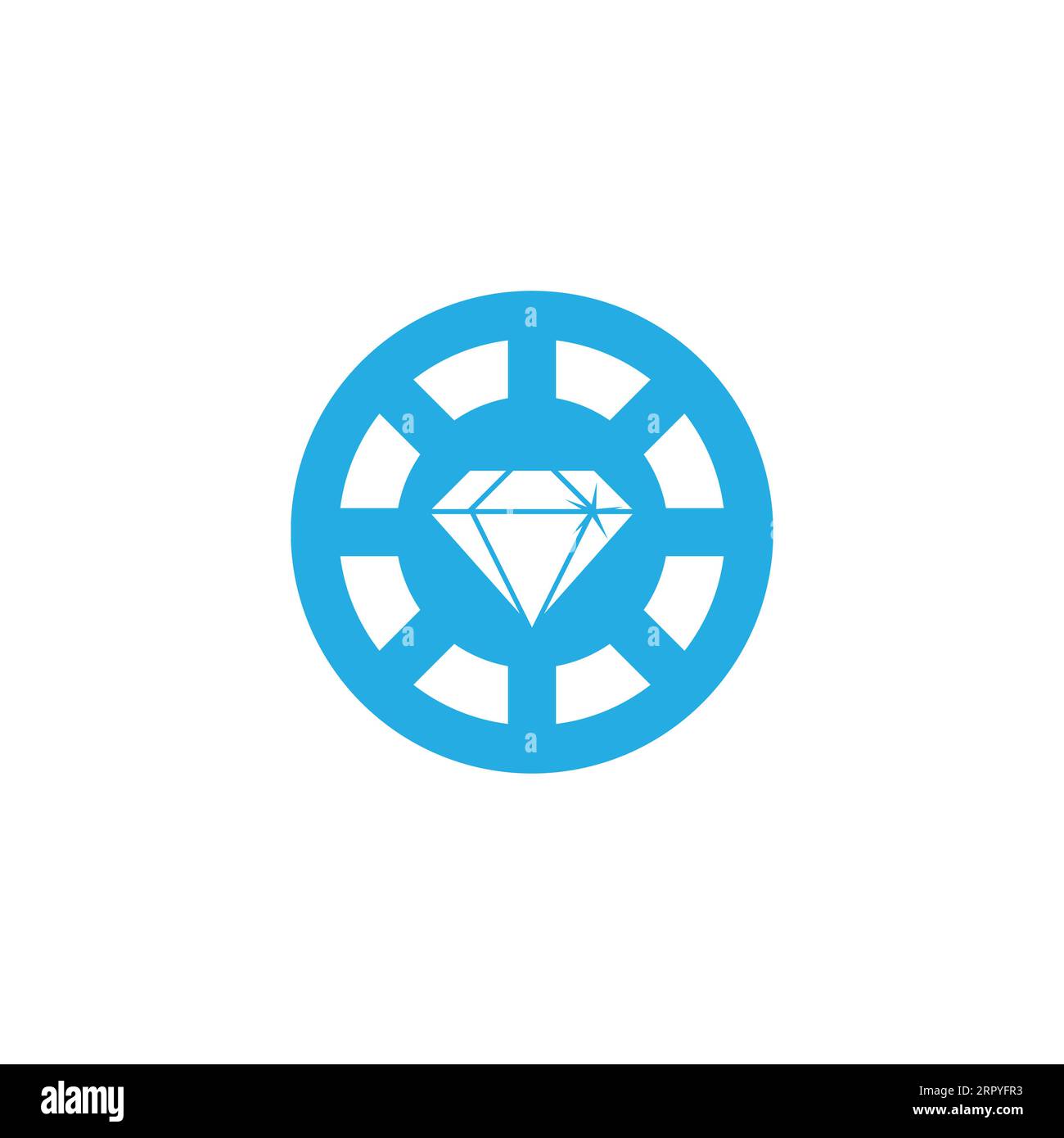 shine diamond round tire symbol logo vector Stock Vector Image & Art ...