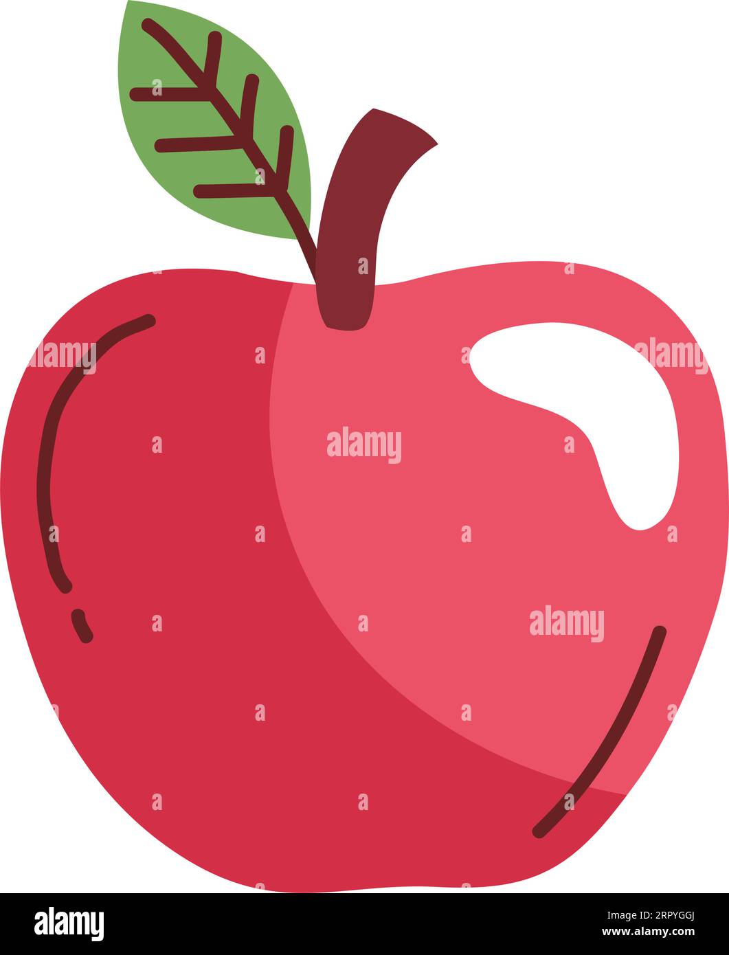 apple fresh fruit icon Stock Vector Image & Art - Alamy