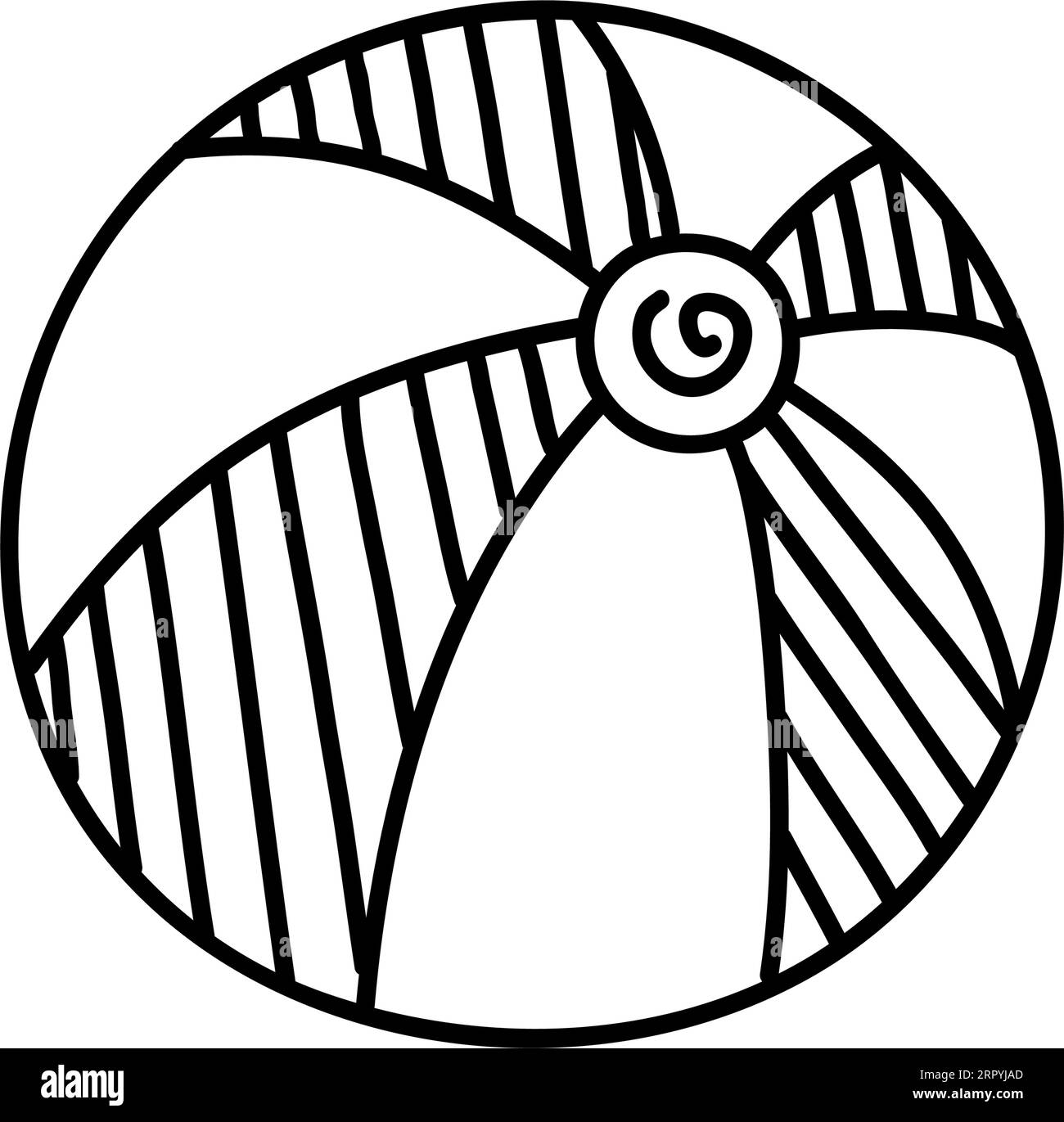 beach ball doodle icon Stock Vector Image & Art Alamy