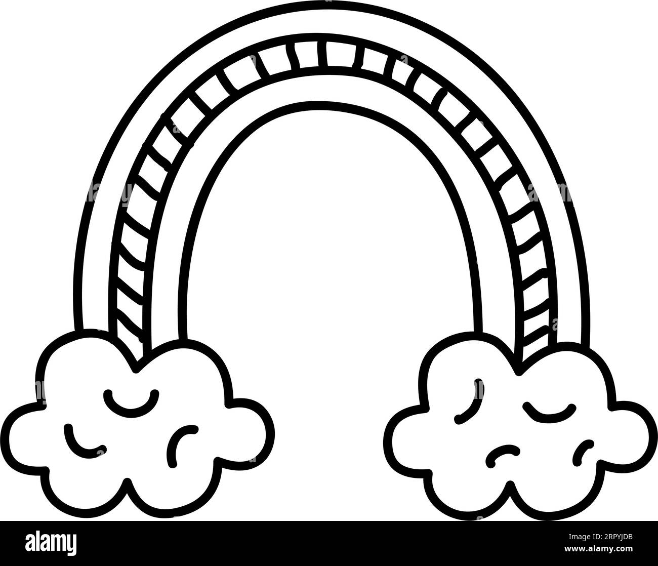 rainbow doodle icon Stock Vector Image & Art - Alamy