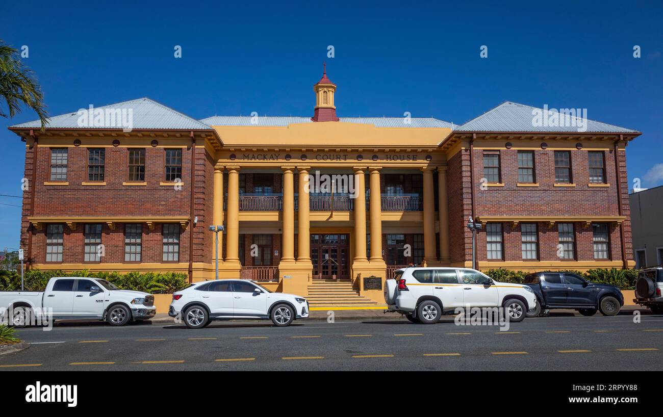 Mackay Courthouse is located at 12 Brisbane Street, Mackay in