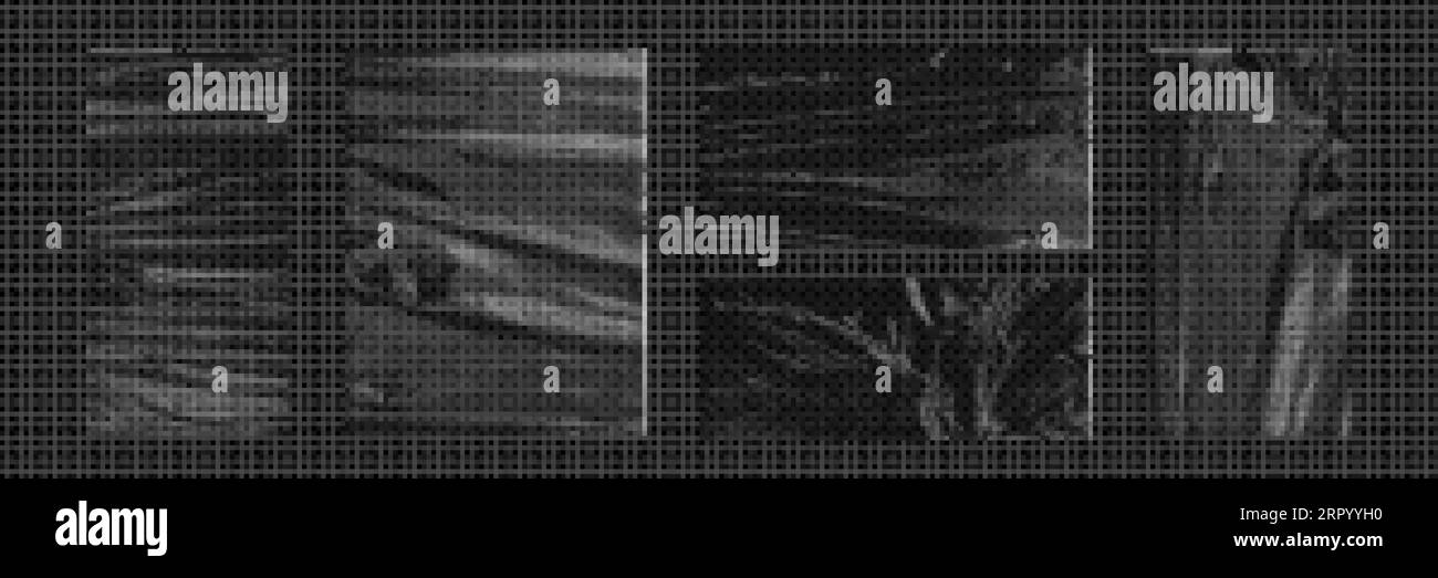 Plastic vinyl album cover wrinkle texture wrap set. Shrink cd bag