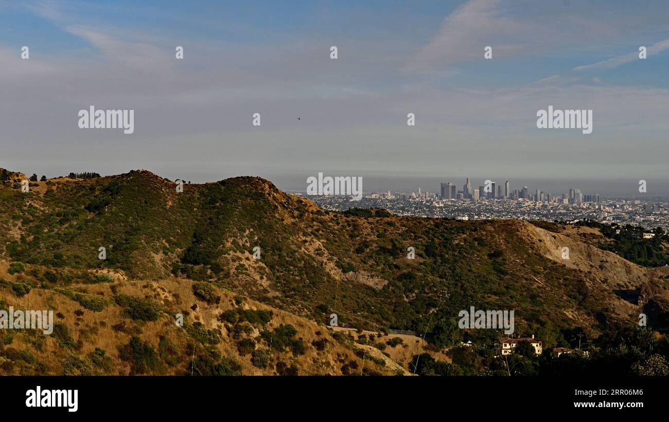 City of Los Angeles - View from Mount Lee Stock Photo