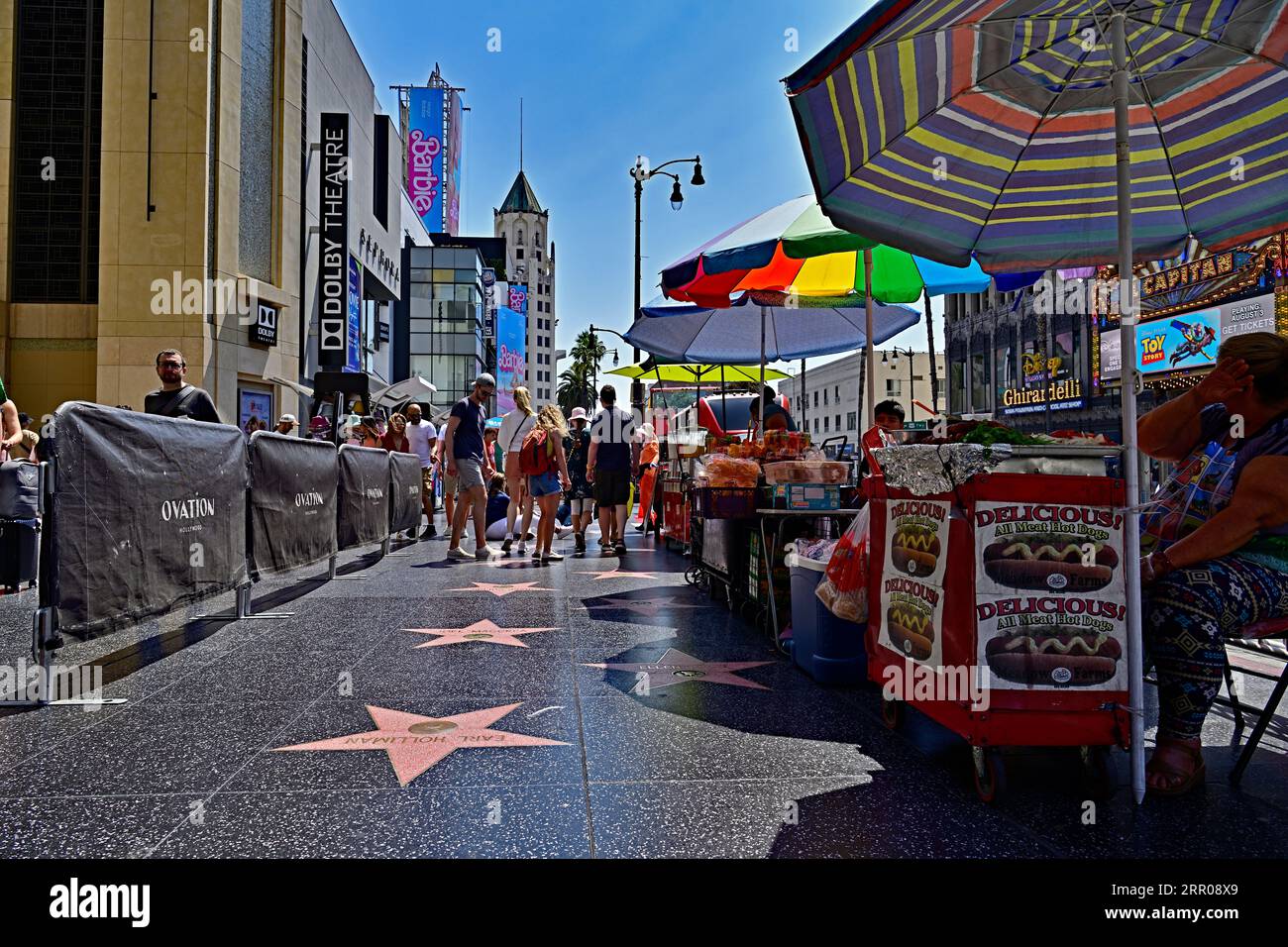 Street Food in Hollywood Blvd Stock Photo