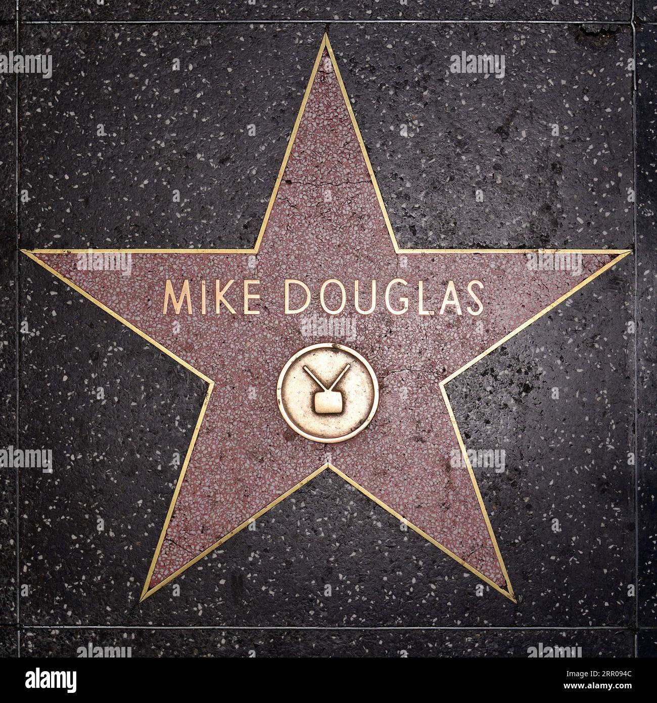 Hollywood Walk of Fame - Mike Douglas Stock Photo