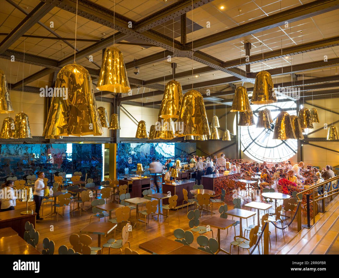 Restaurant with clock face, Inside the Musée d'Orsay, Paris, France ...