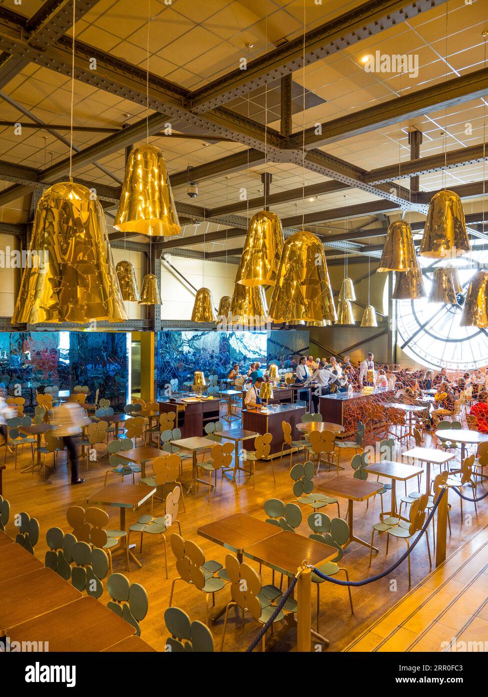 Restaurant with clock face, Inside the Musée d'Orsay, Paris, France ...