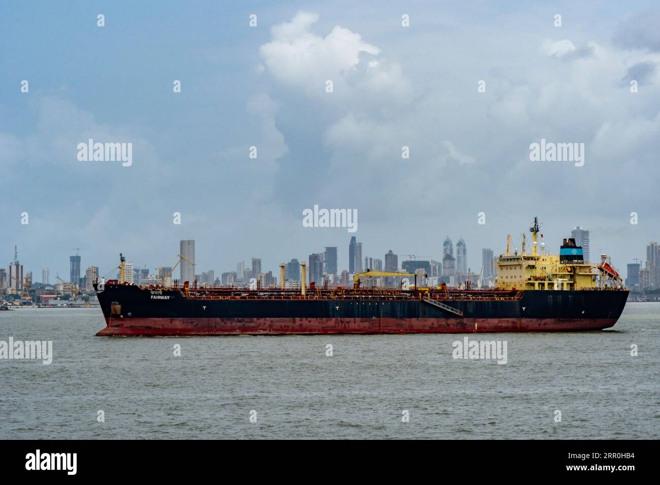 Oil Tanker under the name FAIRWAY sailing in the Arabian Sea on the