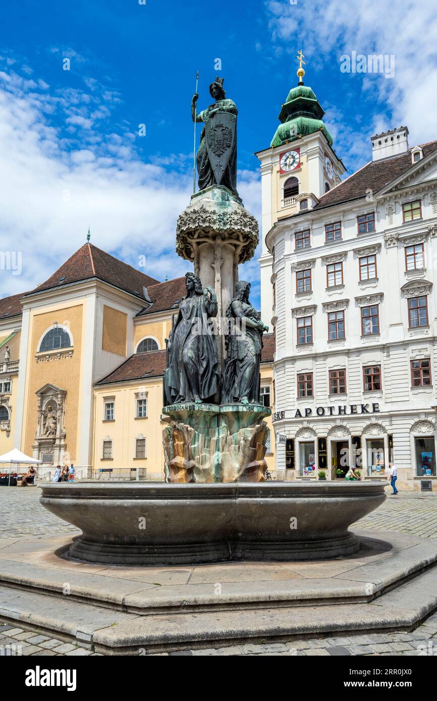 Freyung square, Vienna, Austria Stock Photo