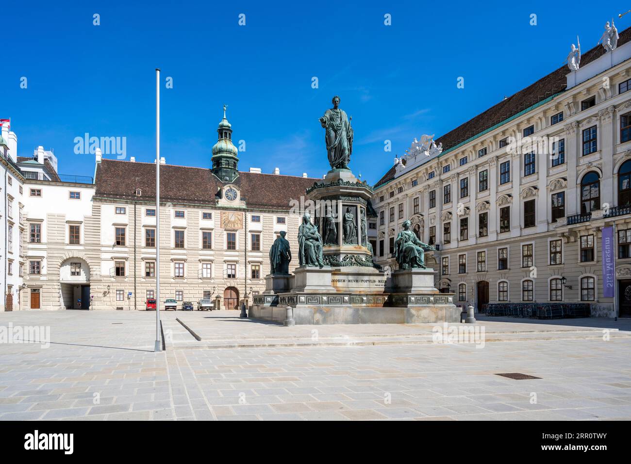 Inner Burgplatz square, Hofburg Palace, Vienna, Austria Stock Photo