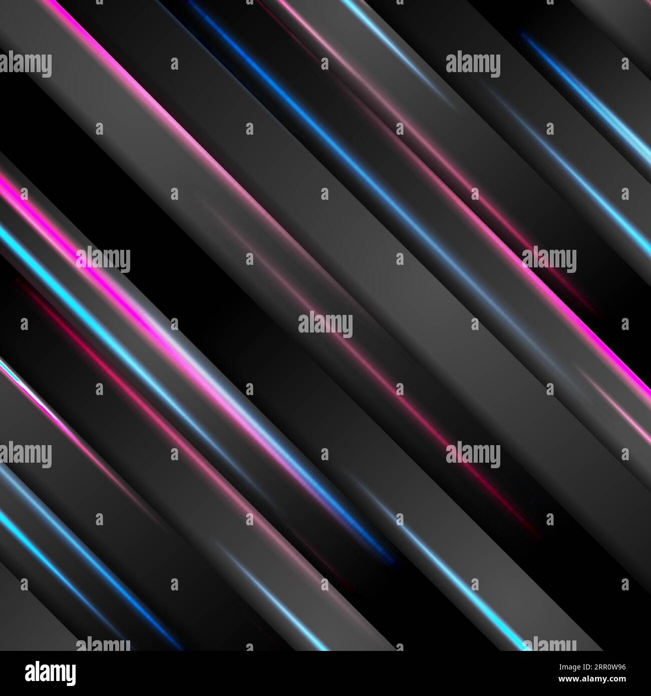 Blue and pink glowing stripes abstract tech background. Vector design ...