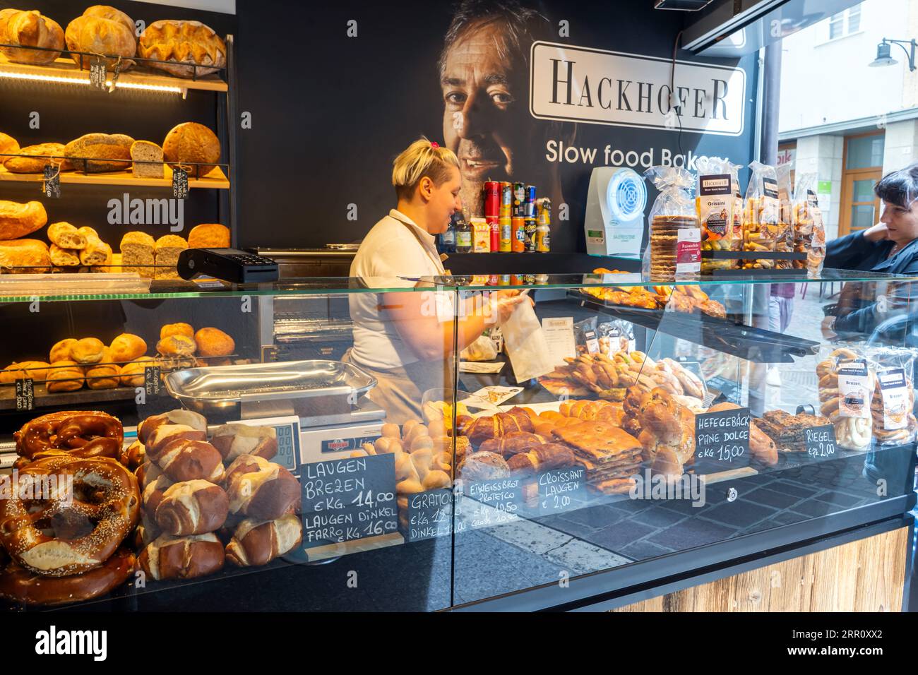 Bolzano Italy, South Tirol, North, Bakery shop Stock Photo