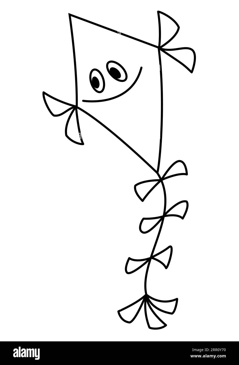 Kite Black And White Clipart