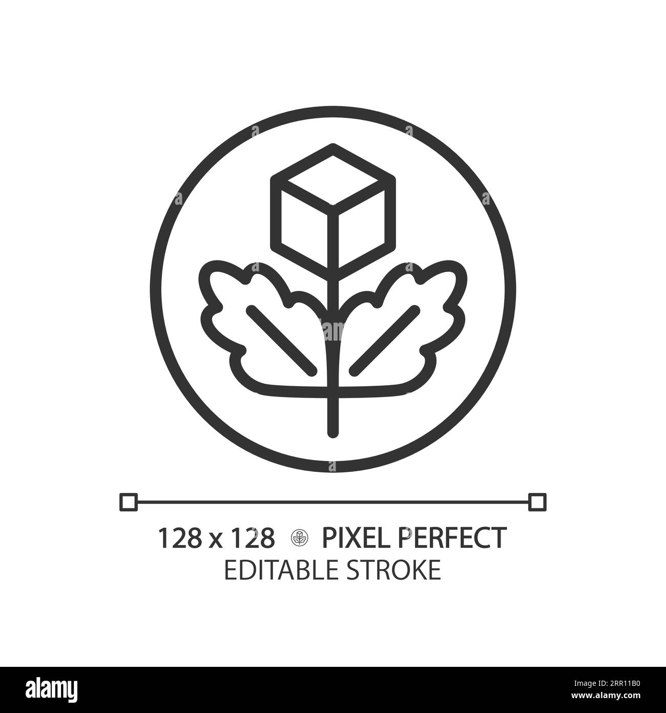 2D customizable thin linear black organic food icon Stock Vector Image ...