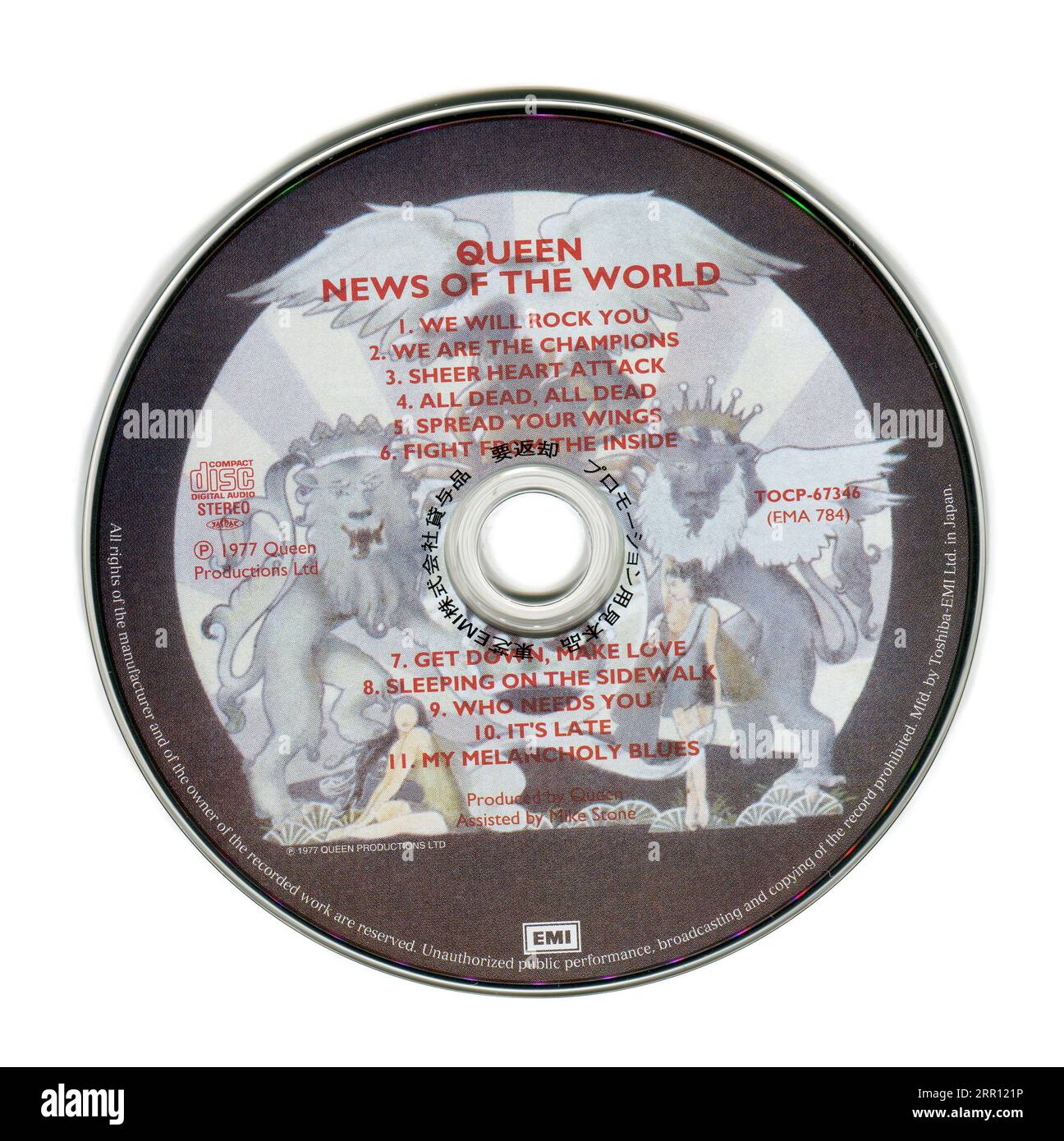 CD: Queen – News Of The World. (TOCP-67346), Promo, Released: February 11, 2004. Stock Photo