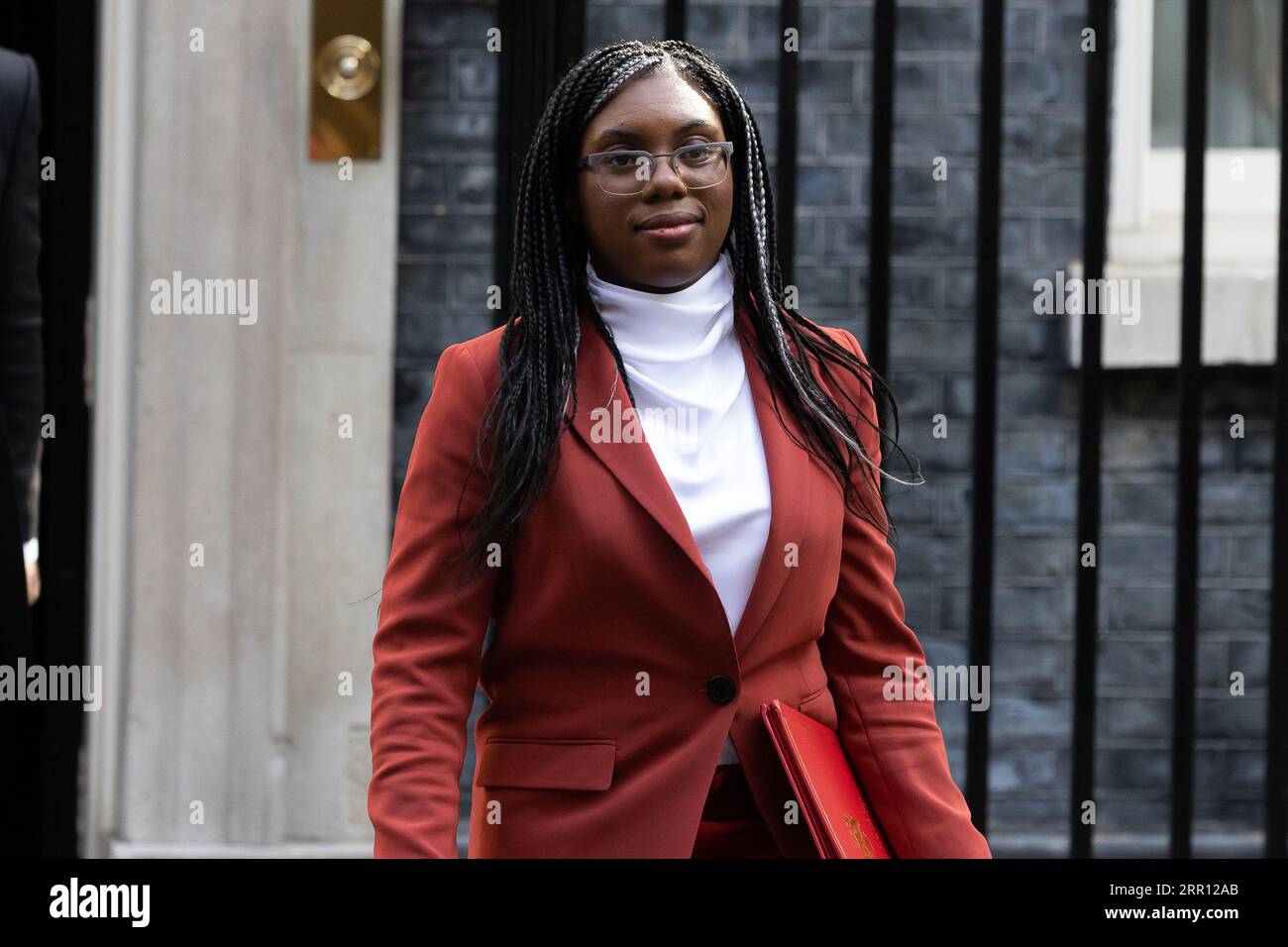 London, UK. 05th Sep, 2023. Kemi Badenoch leaves a cabinet meeting in Downing Street, London. Last week, Prime Minister Rishi Sunak carried out a mini reshuffle of his cabinet ahead of a general election expected next year. Credit: SOPA Images Limited/Alamy Live News Stock Photo