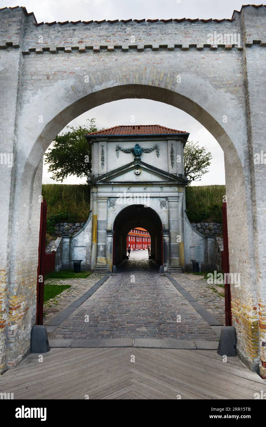 Exterior of the North Gate to the Kastellet in Copenhagen, Denmark. Stock Photo