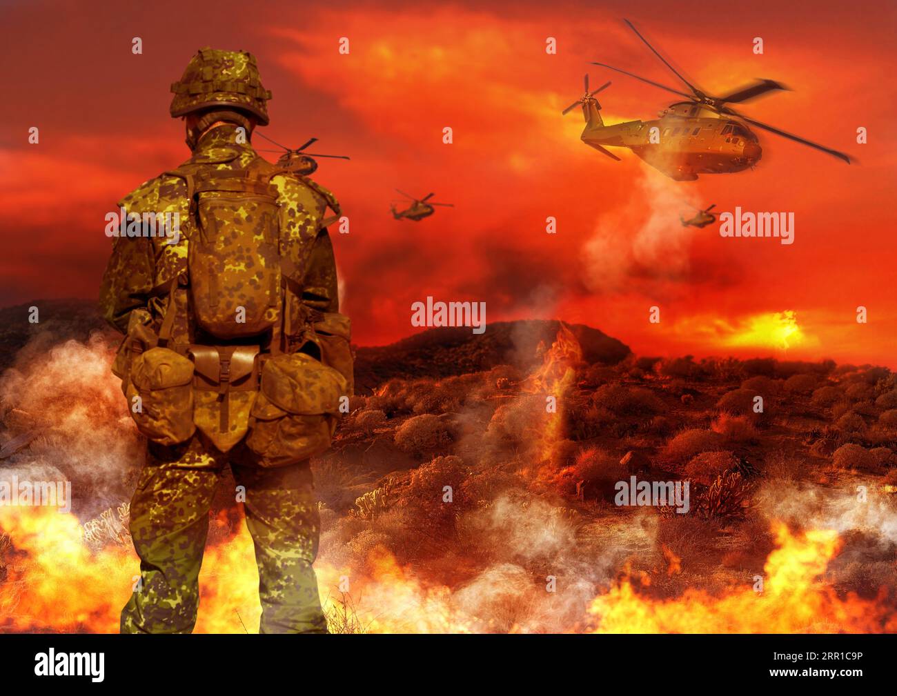 Battle field explosion hi-res stock photography and images - Alamy