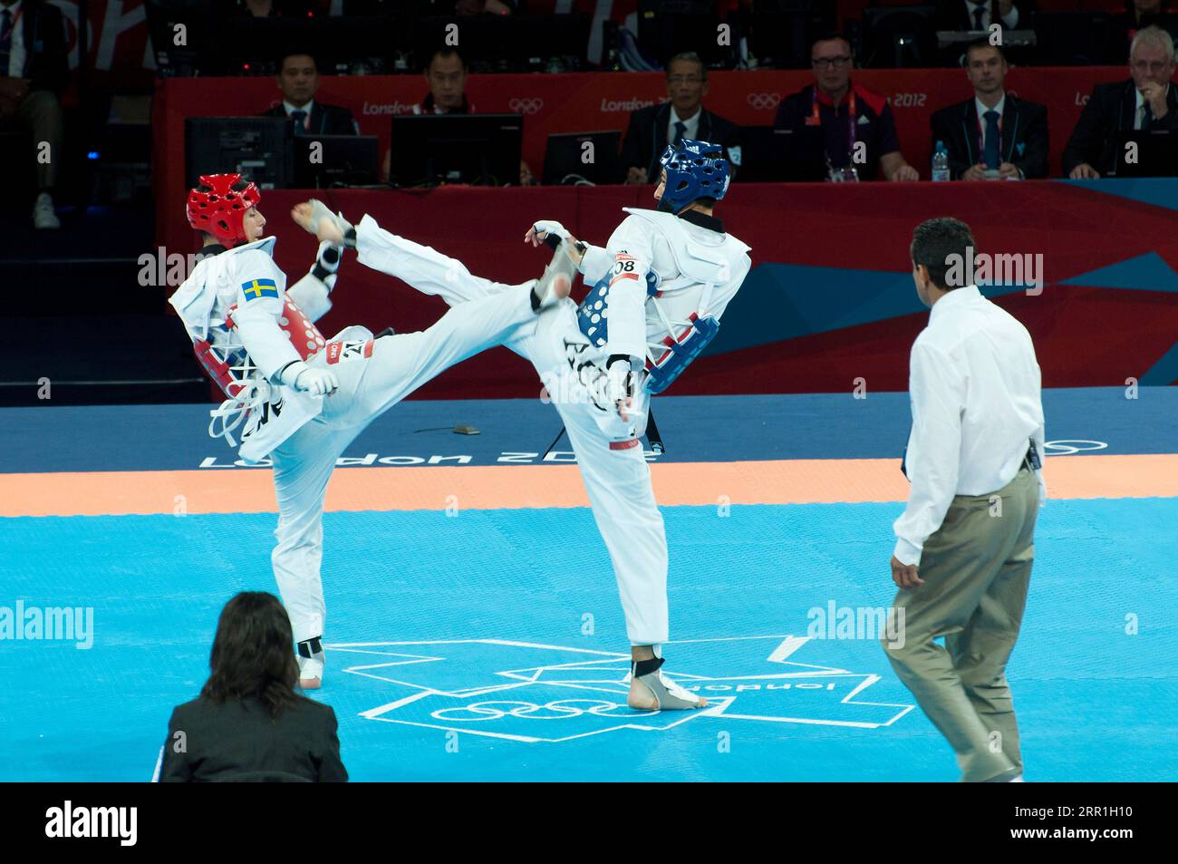 Mens Taekwondo - London 2012 Olympics Stock Photo