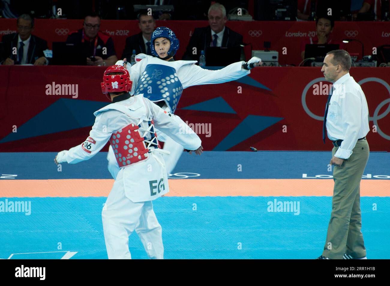 Mens Taekwondo - London 2012 Olympics Stock Photo