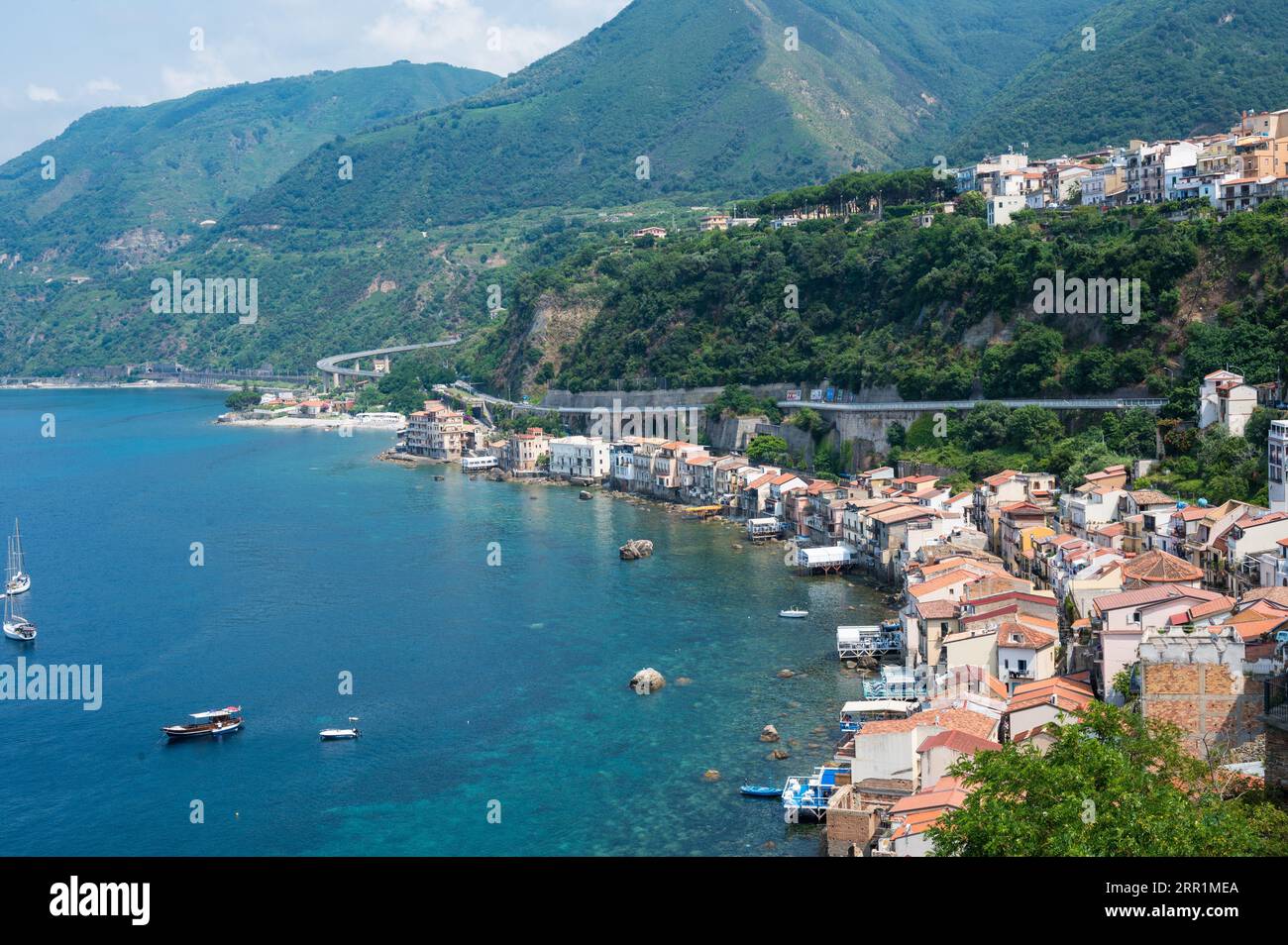 An Aerial View Of The Beautiful Villages Of Scilla And Chianalea In 