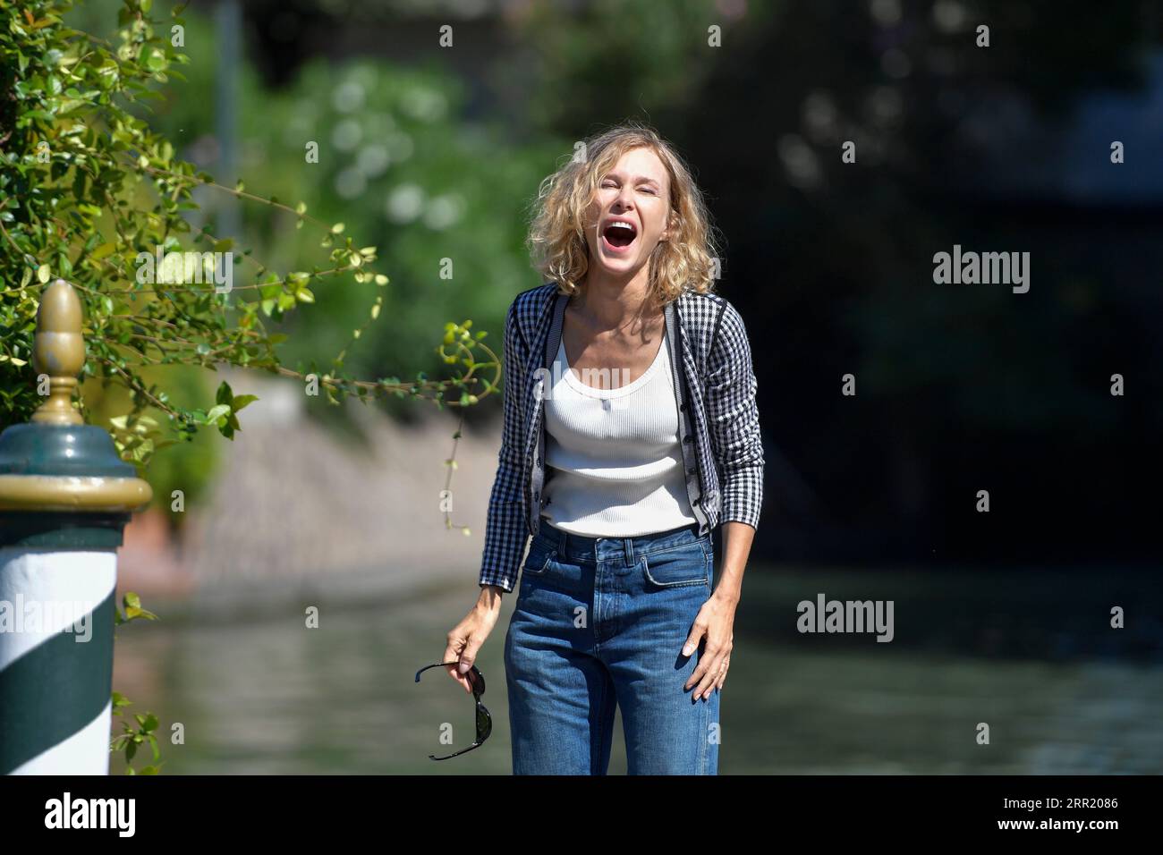 Venice Lido, Italy. 06th Sep, 2023. Pascale Arbillot arrives at the