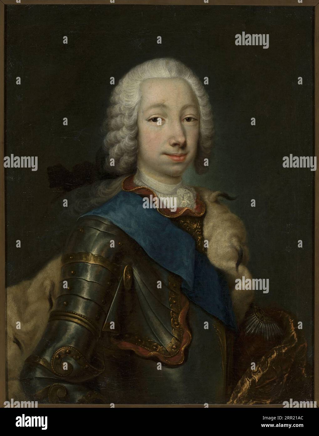 Portrait of Prince Peter Fyodorovich (Pete III, Tsar of Russia, from 1761) circa 1748 by