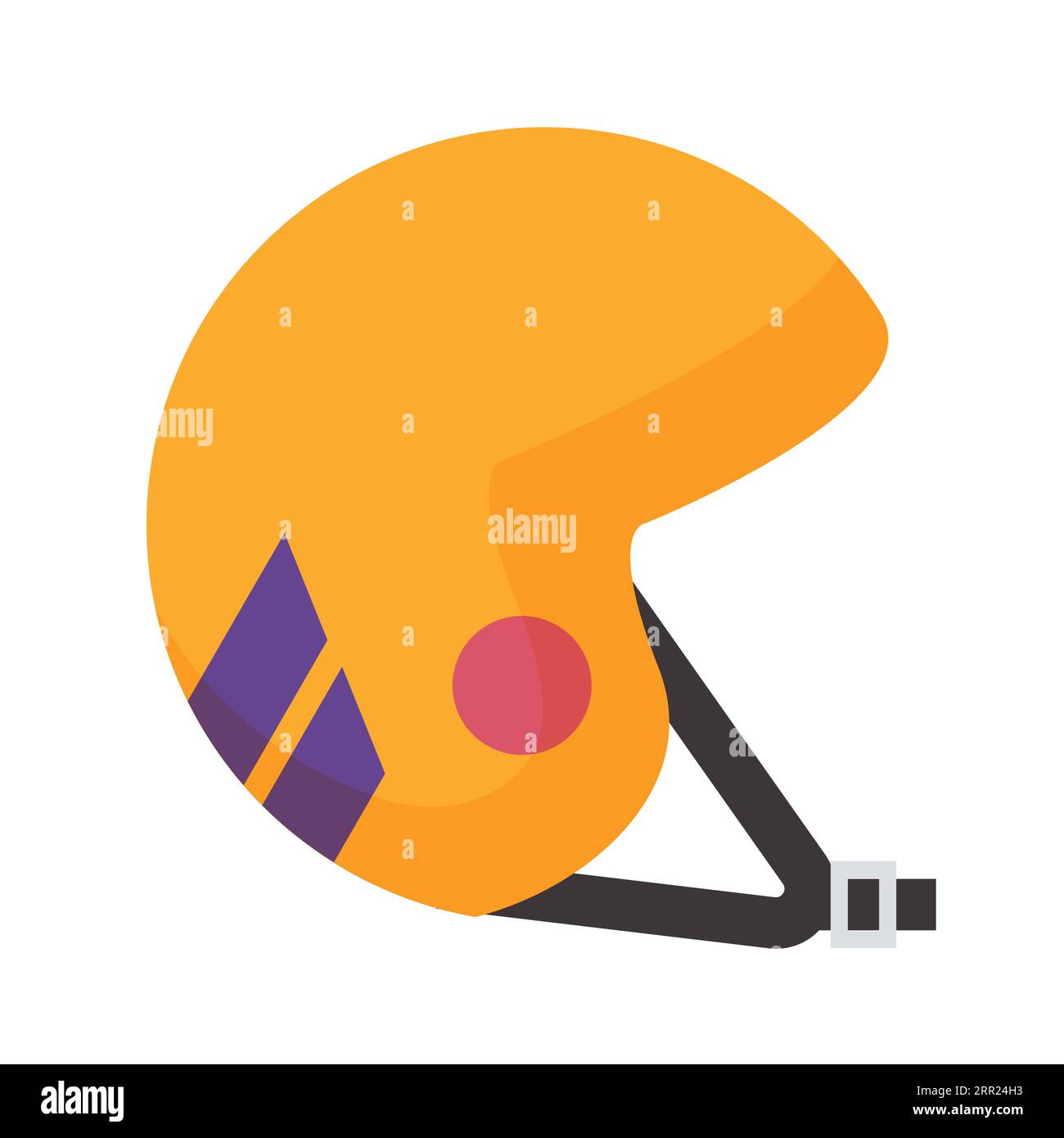 Snowboarding safety helmet. Winter sport protective equipment vector