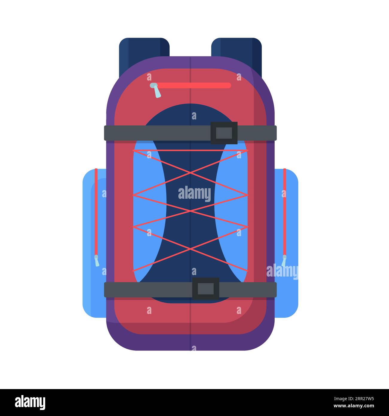 Snowboarding backpack. Mountain hiking bag, winter sport equipment