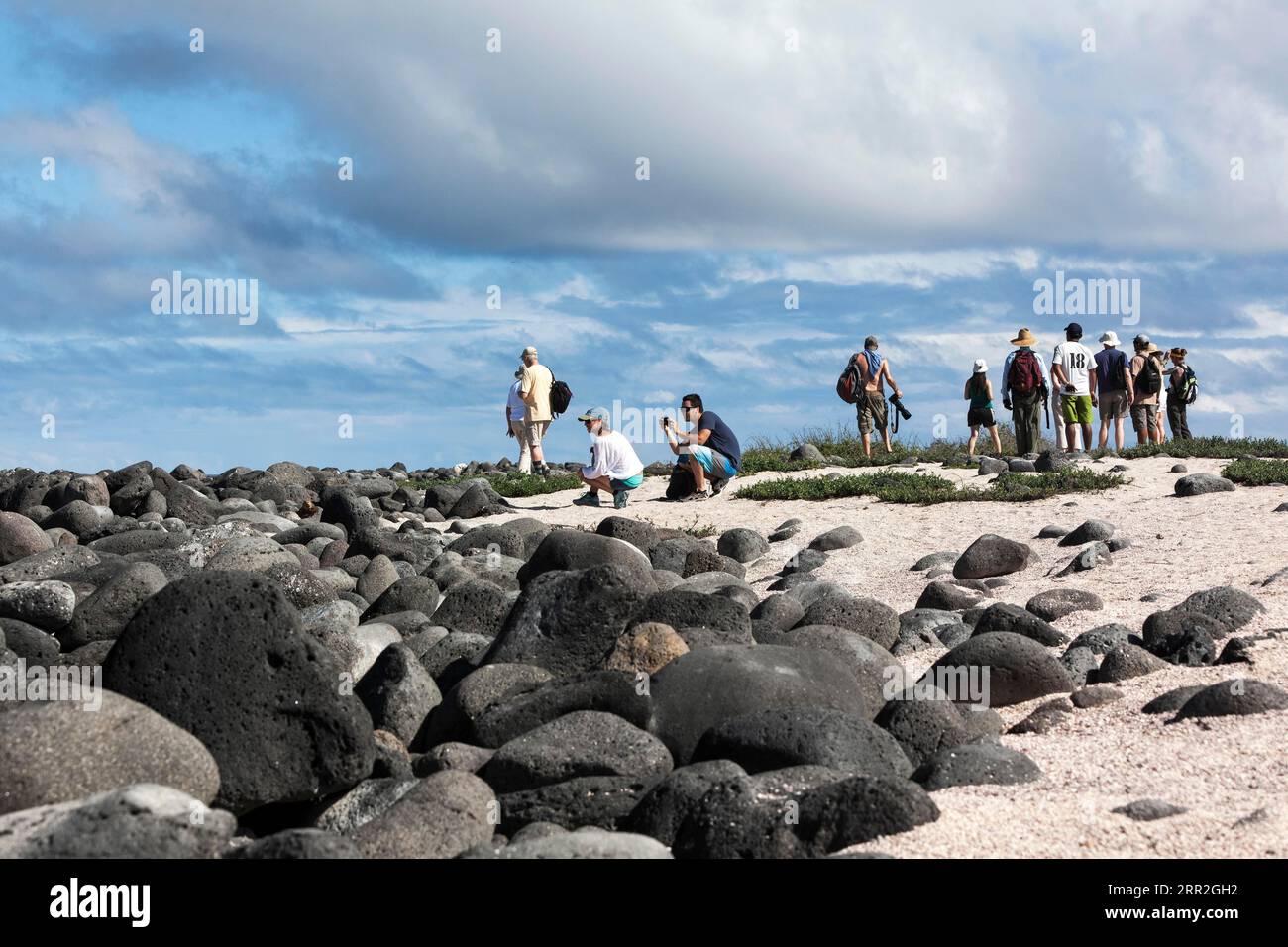 Tourists galapagos islands hi-res stock photography and images - Alamy