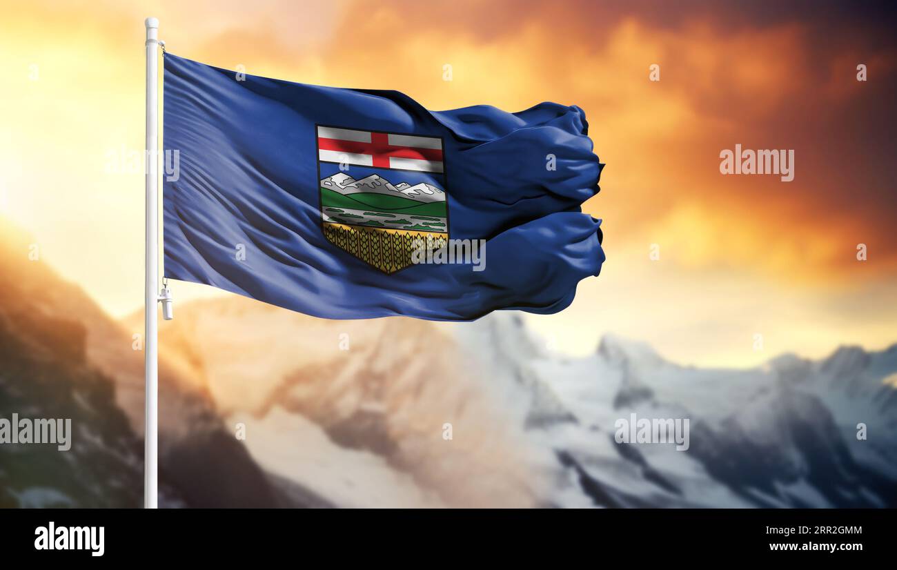 Alberta provincial flag hi-res stock photography and images - Alamy