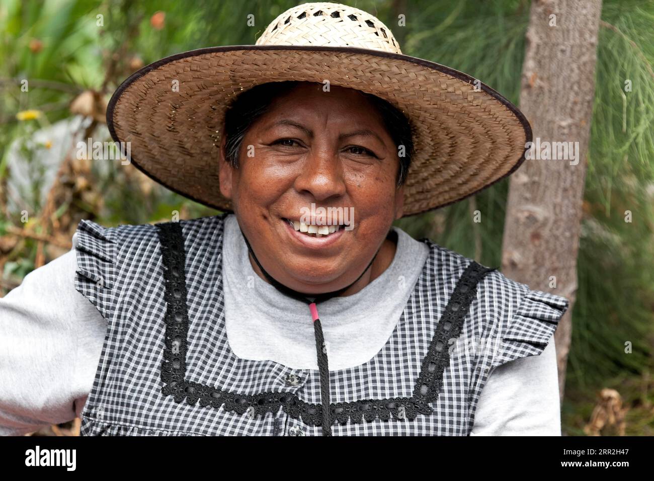Mexican woman with hat, Xochimilco, Mexico City, Distrito Federal