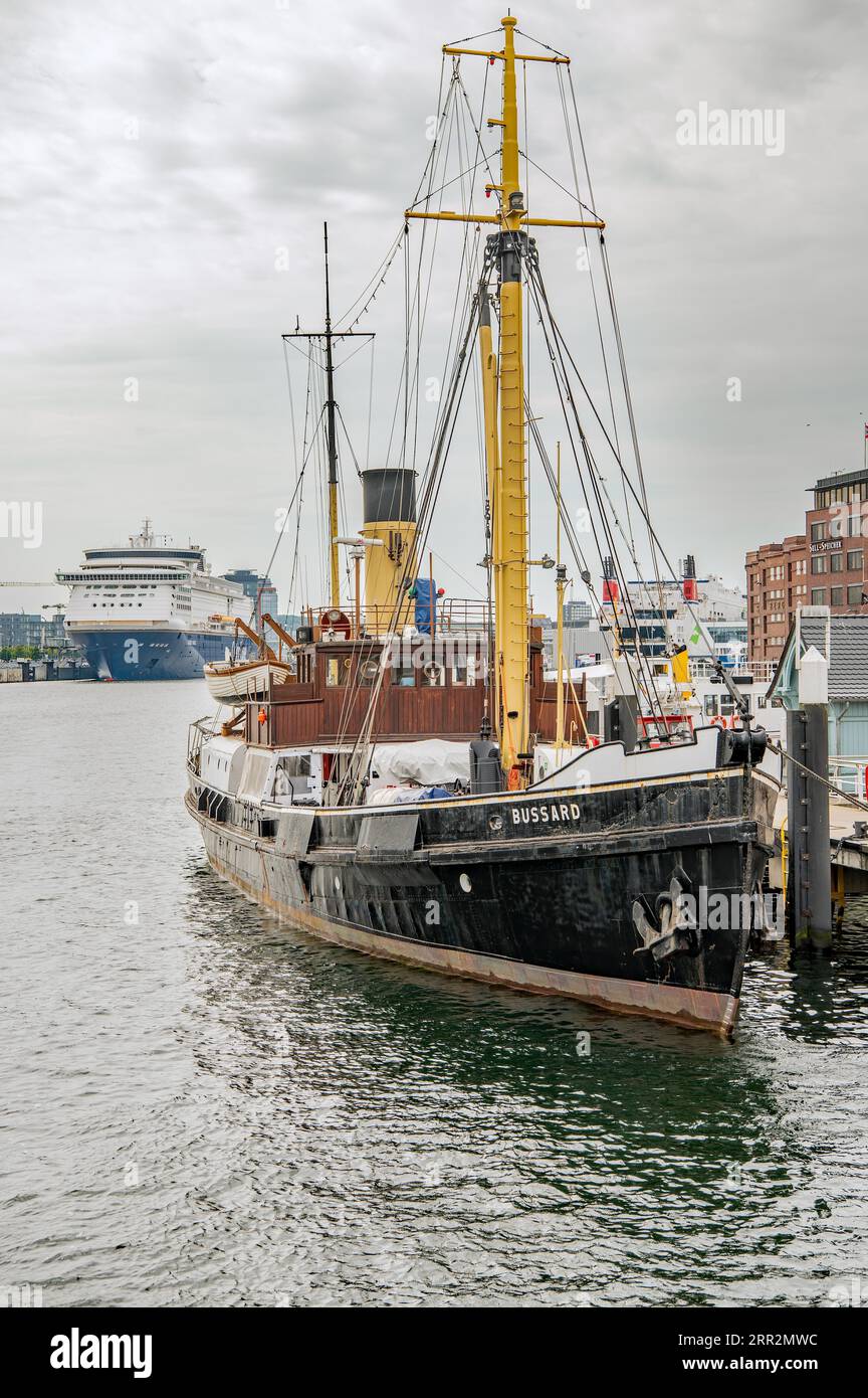 Old Museum Steamship in Kiel Stock Photo