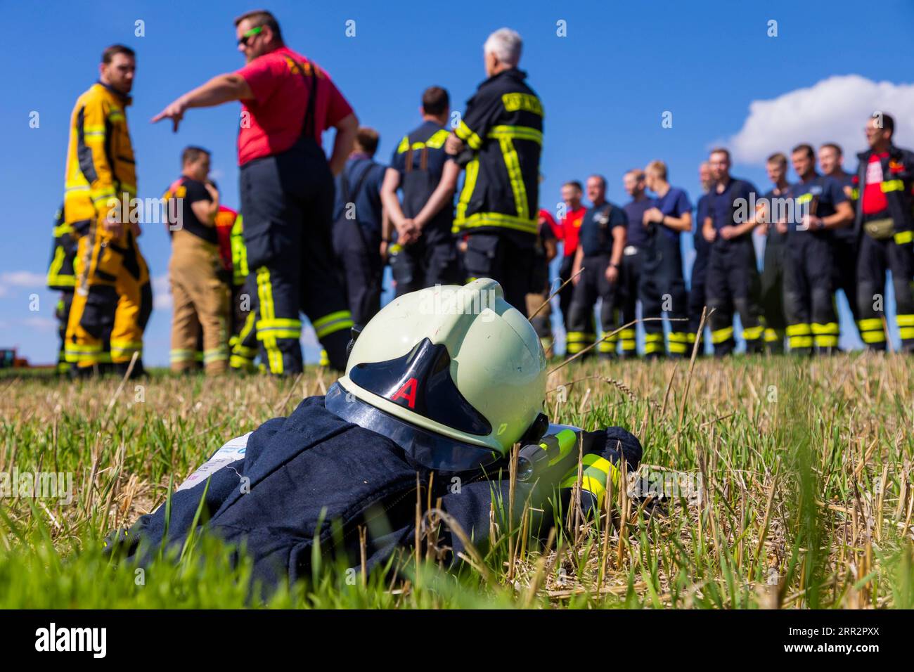 During controlled field fires, the firefighters were able to test ...
